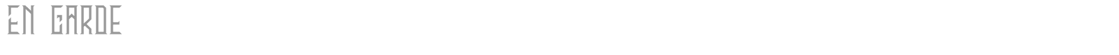 En Garde font preview